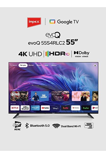 İMPEX تلفزيون جوجل الذكي LED فائق الوضوح 4K مقاس 55 بوصة