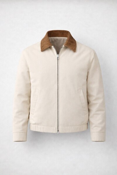 LUMAST Trucker Kadife Yaka Bomber Astarlı Ceket