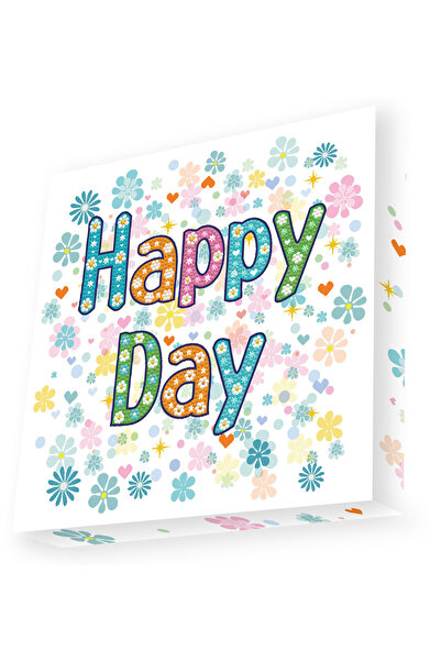 diamond dotz Tablou Diamond Box – Happy Day, 22 x 22 cm