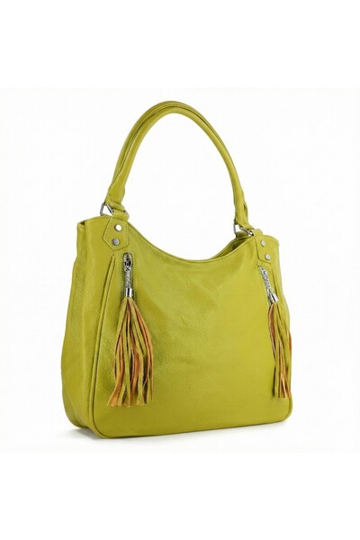 NO NAME Green eco-leather shopper