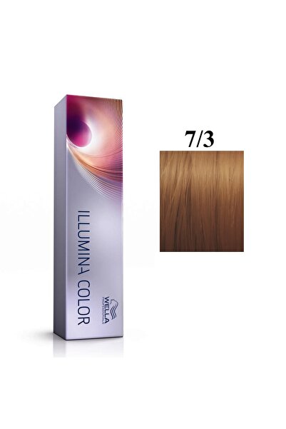Wella Professionals , Illumina Color, Vopsea de păr permanentă, 7/3 Blond med...