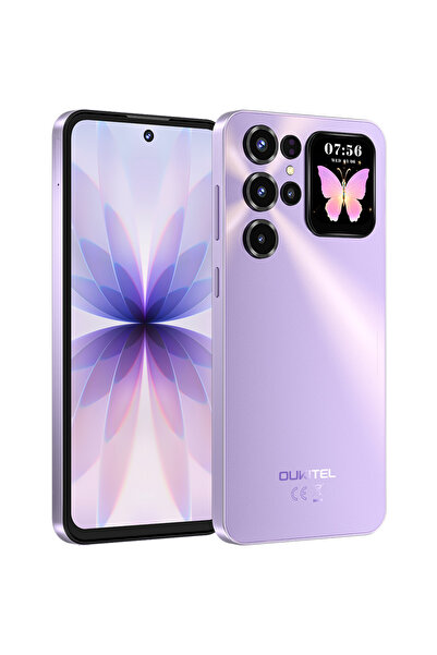 oukitel C68 Plus Purple Smartphone, 4G, Dual IPS 7.2" 120Hz + 1.81", 16GB RAM...
