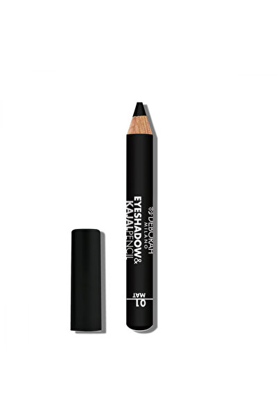 Deborah , Deborah, Blending, Matt, Eyeshadow & Kajal Eyeliner 2-In-1, 01, Bla...