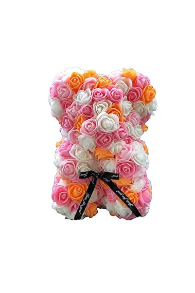 OEM Multicolor Bear Made of Roses 25 cm