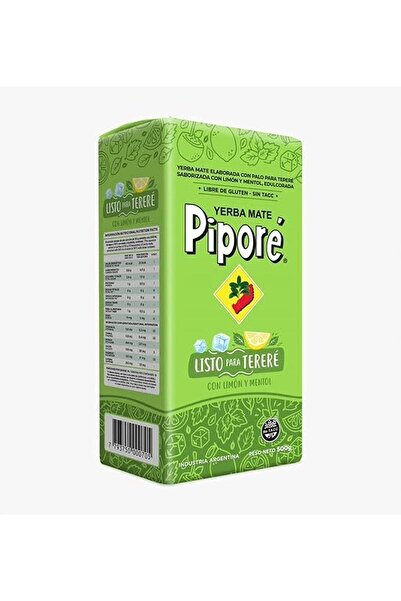 PİPORE Yerba Mate Limon & Mentol Packet for Hot and Cold Tea