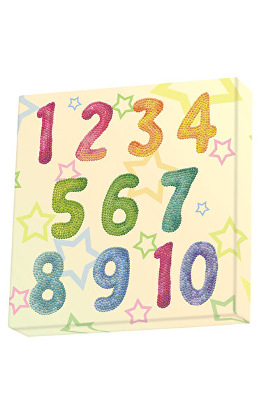 diamond dotz Tablou Diamond Box – Numere, 28 x 28 cm