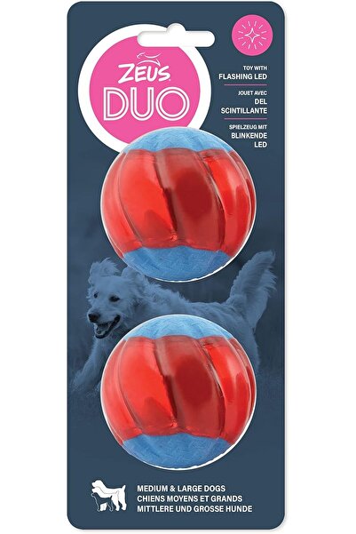ZEUS كرة ديو، 6.3 سم مع إضاءة LED، عبوة من قطعتين