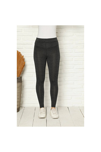 Narnuga Mi̇ray- Combed Cotton Lycra Tights Anthracite