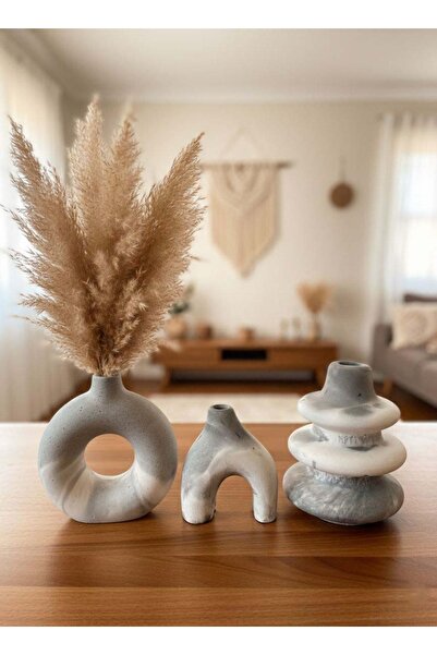 Nova Deco 3-Piece Nordic Style Bohemian Vase 10 cm Gift Pinterest Pampas Vase...