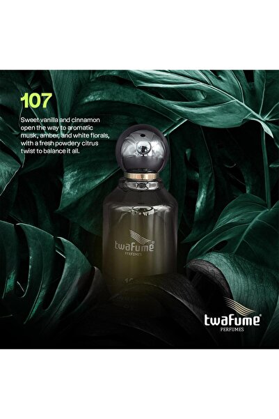 Twafume 107 ماء عطر للجنسين 50 مل عطر فانيليا مسكي بودري