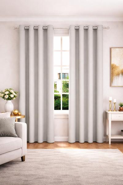 OEM Decorative Blackout Curtain with Rings, dimensions 140x260cm