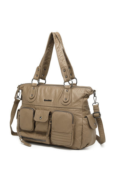 Solo Bag Washable Multi-Compartment Stylish Soft Leather Shoulder Crossbody Bag