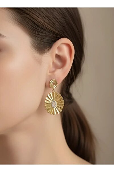 Twenty Eight Sparkling Sun Disc Earrings