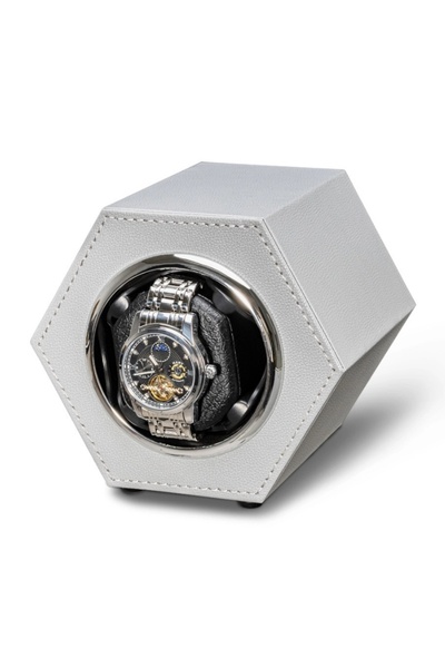 iUni iUni automatic watch winder box, Watch Winder, Eco-leather, Grey