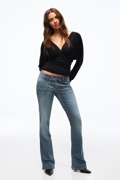 Bershka Düşük bel bootcut jean