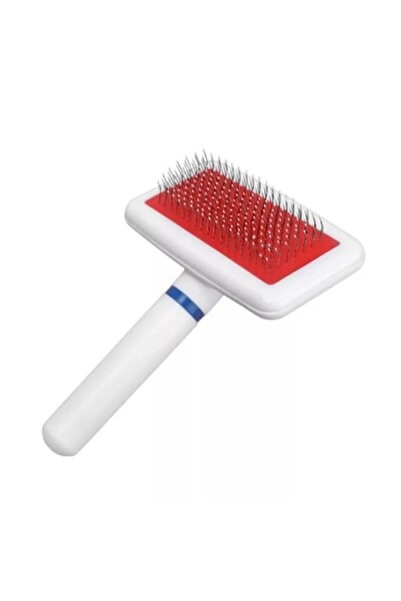 CRM Dog and Cat Brush, CRM, White/Red