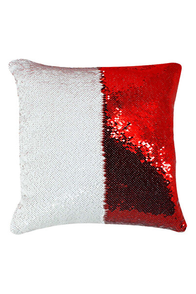 OEM Sequin pillowcase (red/white) 40x40 cm