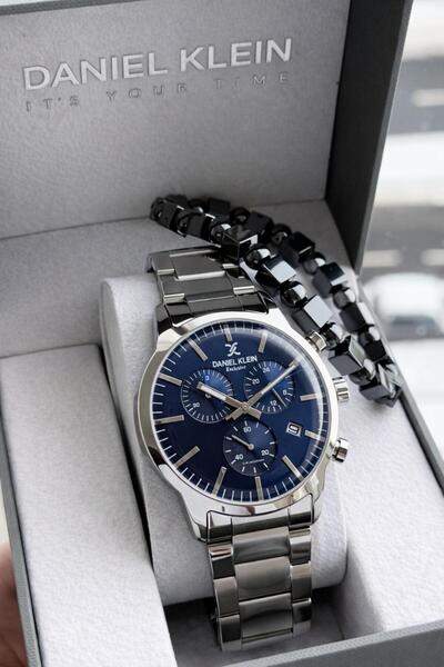 Daniel Klein Men's Wristwatch 30 Meters Water Resistant Steel Band + Bracelet...