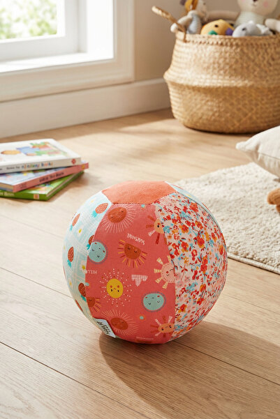 HAMUR غطاء بالون من القماش المخملي المطبوع، قابل للغسل، ناعم، كرة لعب للأطفال...