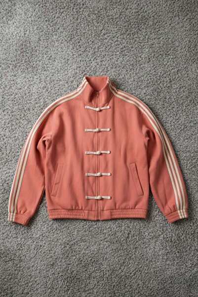 ARS Butik Retro Side Stripe and Tie Button Detail Seasonal Jacket