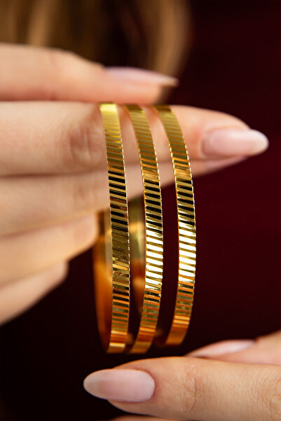 VİYANGOLD 22 AYAR ALTIN KAPLA AJDA TARAKLI MODEL 3 LÜ SET [3 ADET]