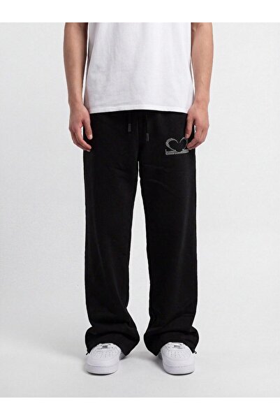 Onlyy wezzy Motive 2m Taş Baskılı Kışlık Eşofman Altı