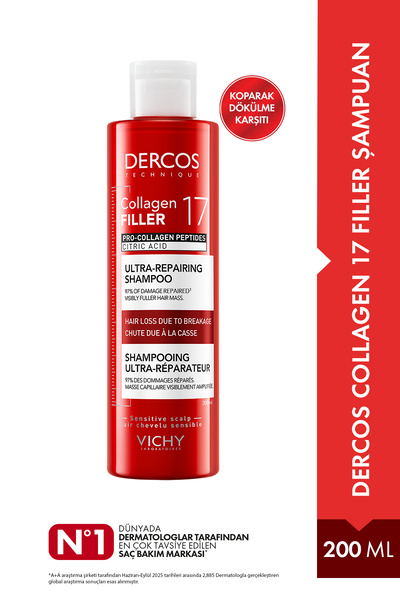 Vichy Dercos Collagen 17 Filler Şampuan 200ml