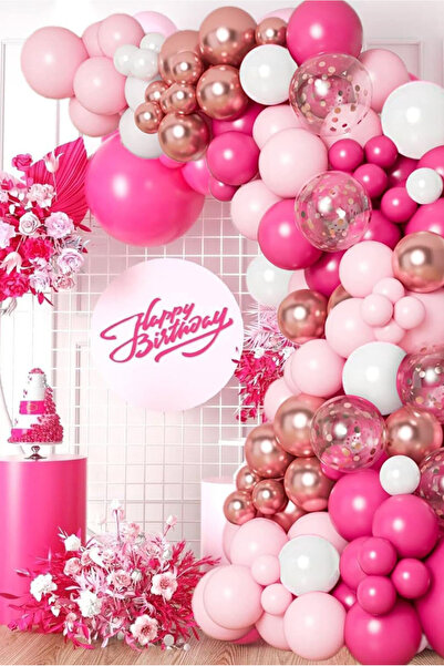 Generic 110pcs Premium Party Pink White Balloons Set 5/10/12/18 Inch Sizes fo...