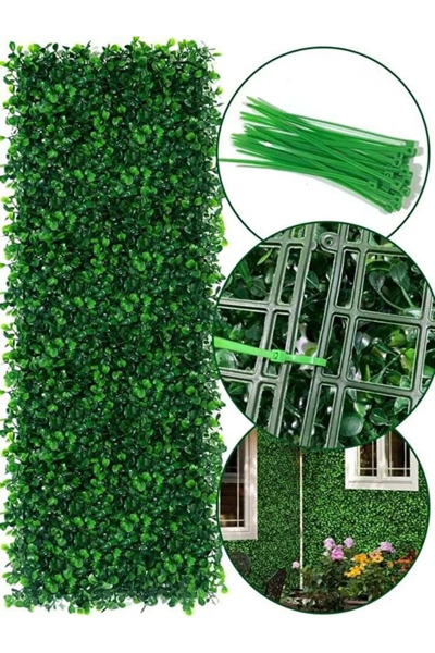 digitalavm akıllı alışveriş adresiniz A Kalite Yapay Çiçek Duvar Kaplama Panel Şimşir Tabaka 40x60 Cm Yeşil Dikey Bahçe