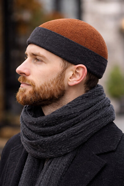 FEZKON طاقية من الصوف من نوع ديرفيش، لون أسود