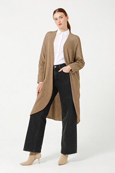 Hatun Atila HatunAtila Oversize Sıra Taşlı Hera Υφασμάτινο Πόντσο 8555