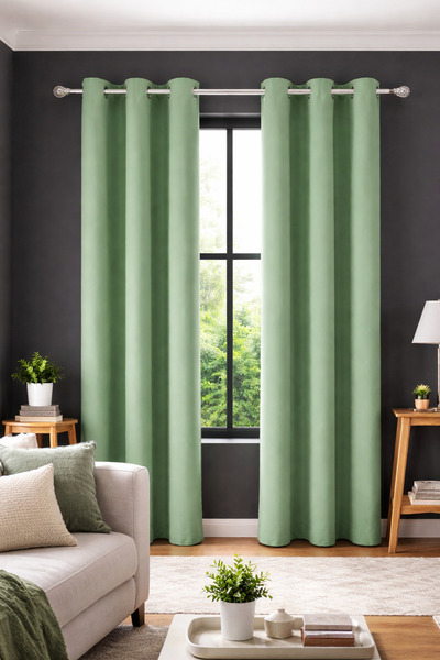 OEM Decorative Blackout Curtain with Rings, dimensions 140x260cm