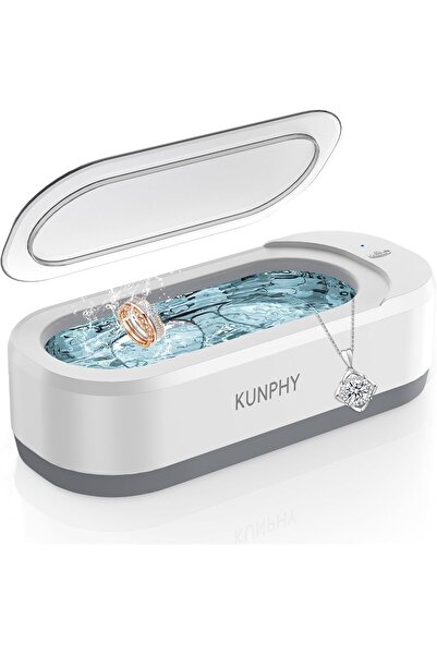 KUNPHY جهاز تنظيف المجوهرات بالموجات فوق الصوتية، جهاز تنظيف المجوهرات سعة 35...