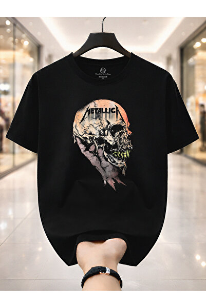 PARUNIV Ανδρικό T-shirt με τυπωμένο Metallica, The Hand