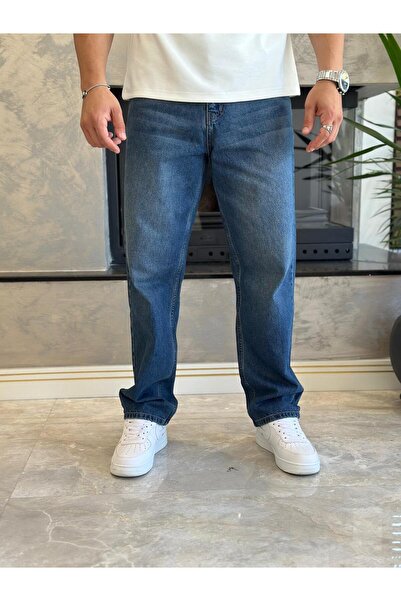 ECARTS Men's Baggy Fit Jean Trousers Blue Eca039