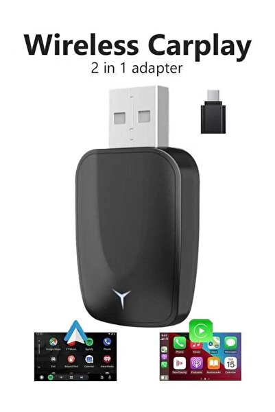 Arabest Mini Wireless Carplay Adapter, Convert Wired to Wireless Car Play & A...