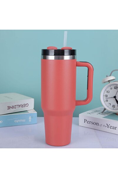 Generic 40oz Vacuum Insulated Stainless Steel Tumbler with Handle & Straw