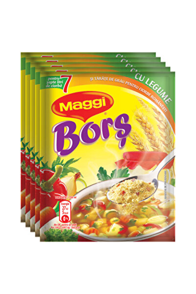 Maggi Borș cu legume, 5 x 70 g,