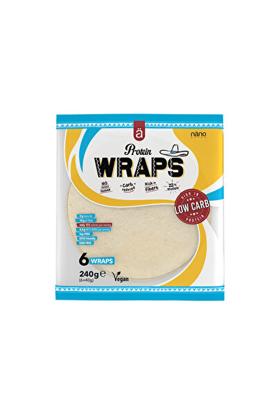 Nano Supps نانو سبس - خبز التورتيلا بالبروتين (240 جم) - Protein Wrap Tortilla