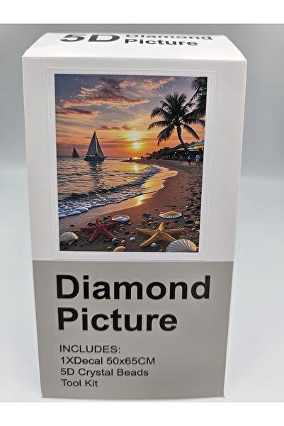 DUCK HOBY 65x50 Boncuklu Taş İşleme Mozaik Elmas Goblen Tablo Resim Boncuk Pu...