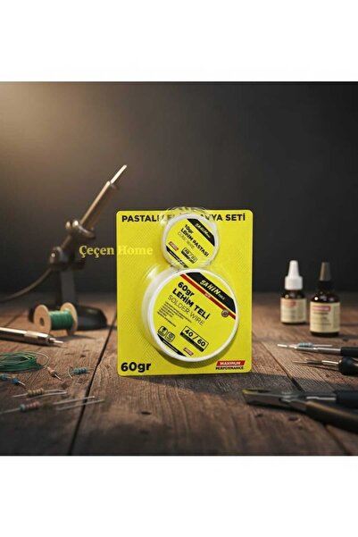 ÇEÇEN HOME Pastalı Lehim Havya Seti Lehim Seti, Lehim Pastası (10gr) + Lehim ...