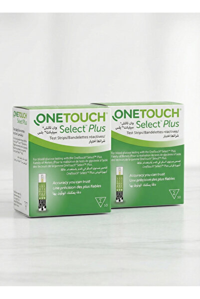 onetouch عبوتين شرائط اختبار سكر الدم وان تاتش سيليكت بلس 100 شريط