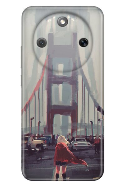 Cekuonline Honor Magic 8 Lite 6.79" Case Decorative Silicone Printed Cover Re...