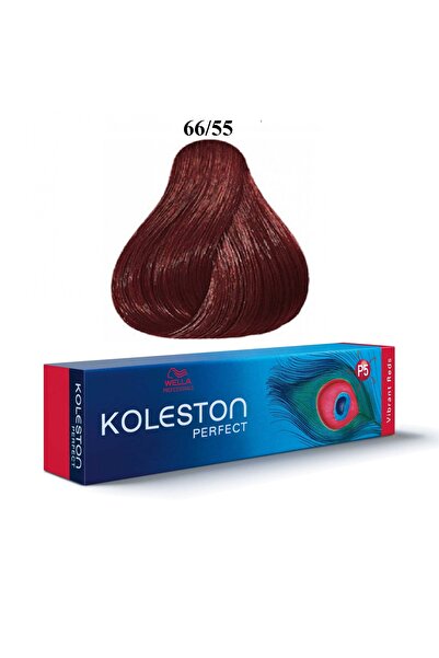 Wella Professionals , Koleston Perfect, Permanent Hair Dye, 66/55 Intense Dar...