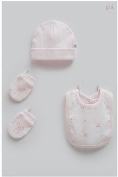 ByBest Beauty Caramell Mari̇ne 4-Piece Set (Beanie Hat and Gloves)