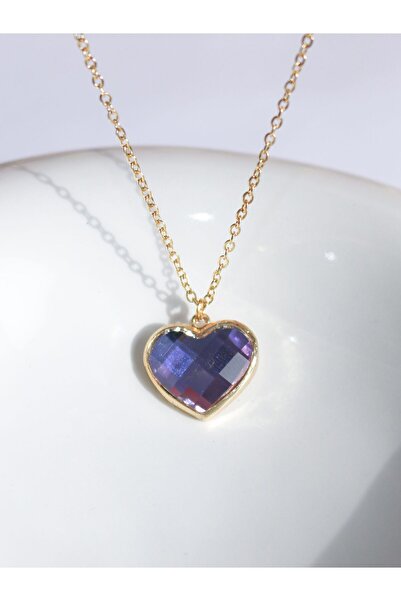 Reorah Collection قلادة من حجر الزركون باللون الأرجواني