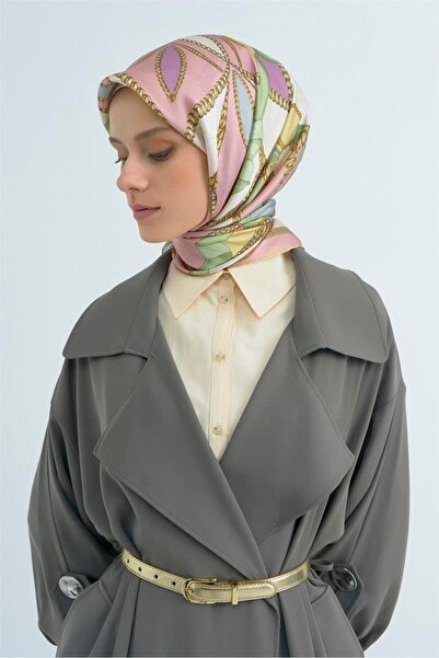 Armine Eșarfă Sura Saf İpek 9531 - 05 Model Batik Verde Deschis