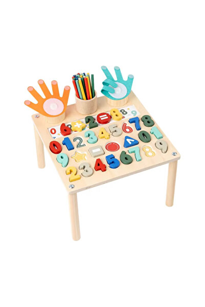 OEM Wooden Number Table, Montessori Educational Toy, Finger Arithmetic Learning