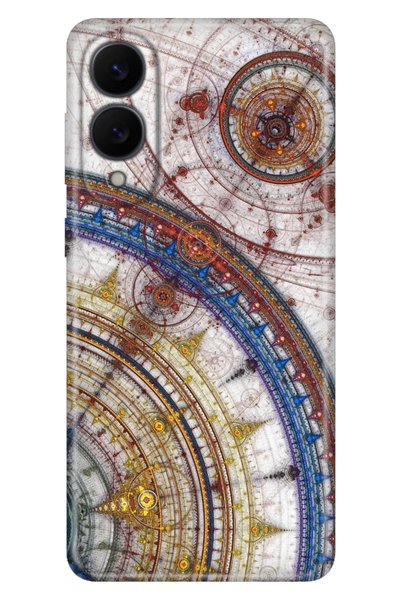 Cekuonline Galaxy S25 Edge Case Patterned Silicone Printed Cover Timeless