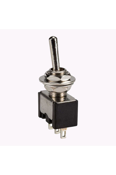 EFORTELEKOM IC-139A 3 Pin Ø6mm On-Off Toggle Switch MTS-102 Siyah